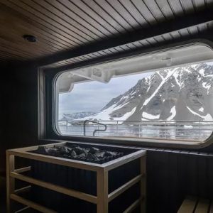 Minerva & Vega innen - Sauna mit Meerblick