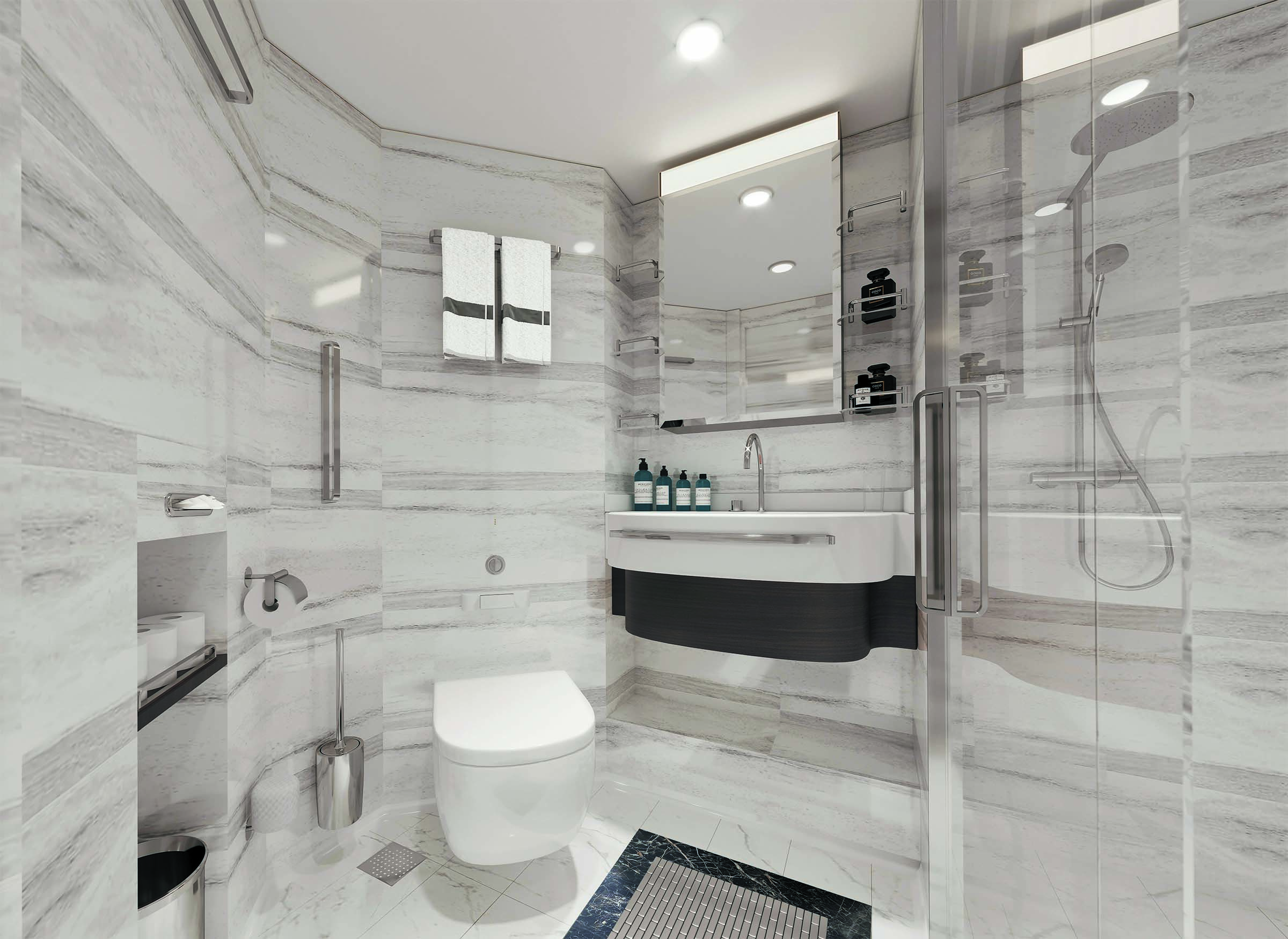 Seven Seas Splendor - Badezimmer Deluxe Suite