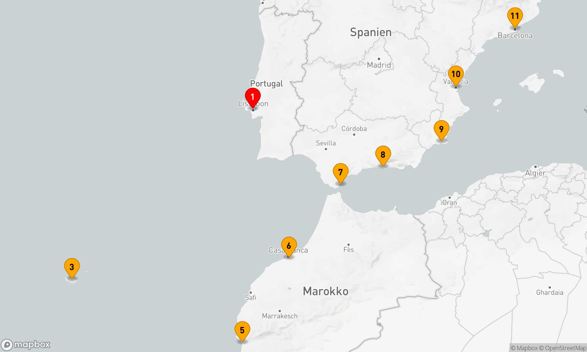 Von der Atlantikküste zum Mittelmeer: Eine Reise zu den Kulturschätzen und Naturschönheiten