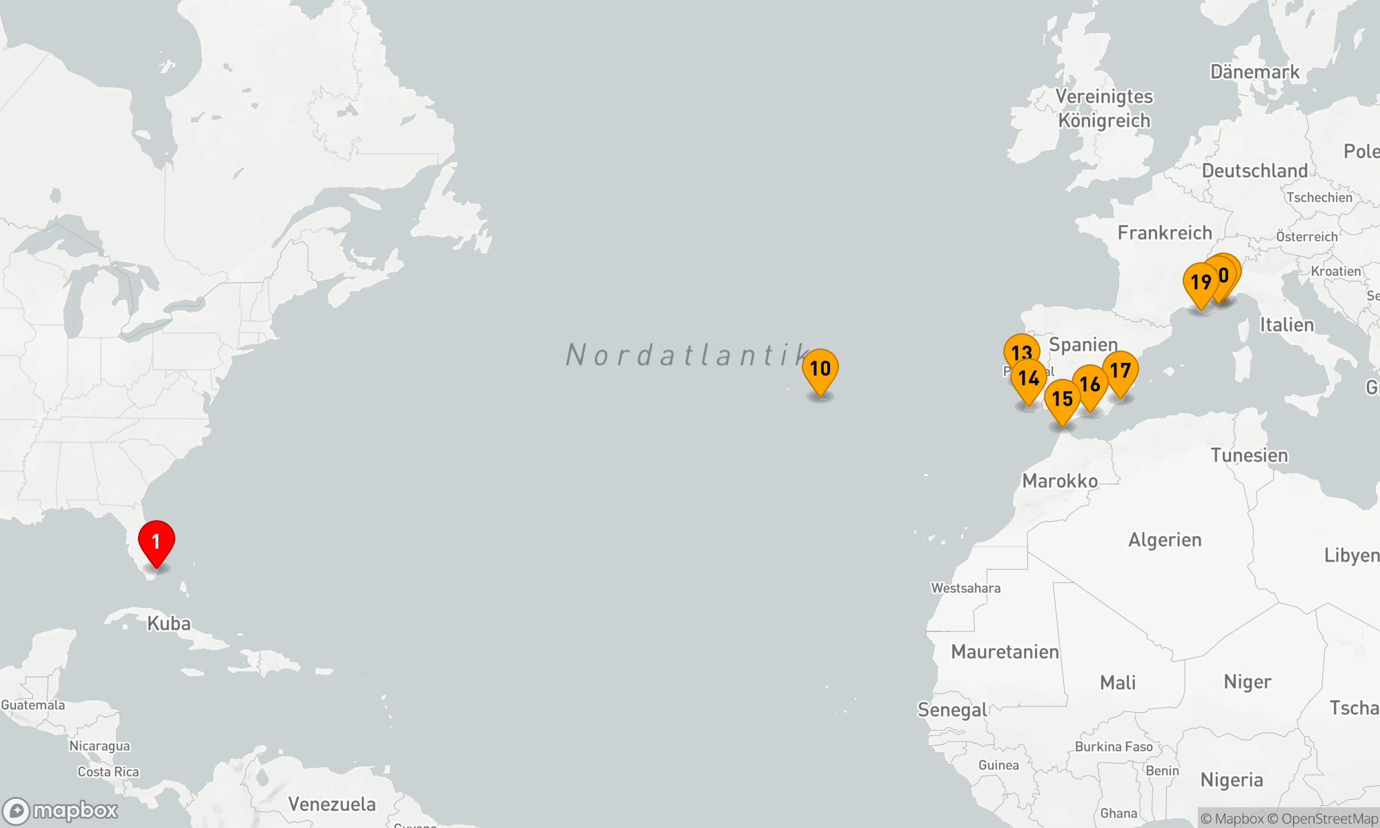 ATLANTIKÜBERQUERUNG & MEDITERRANE PERLEN