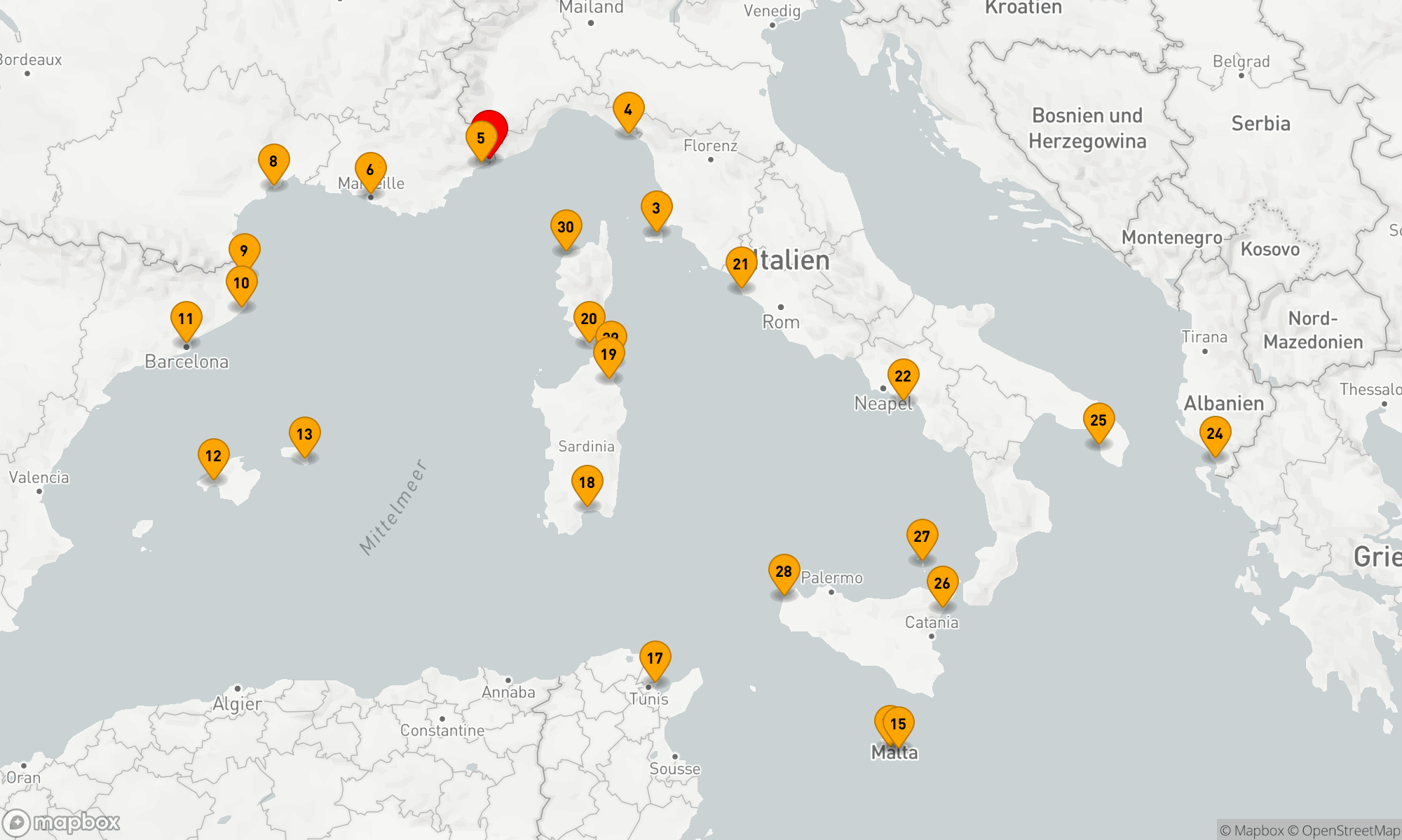 RIVIERA GEMS: SPANIEN, FRANKREICH & ITALIEN