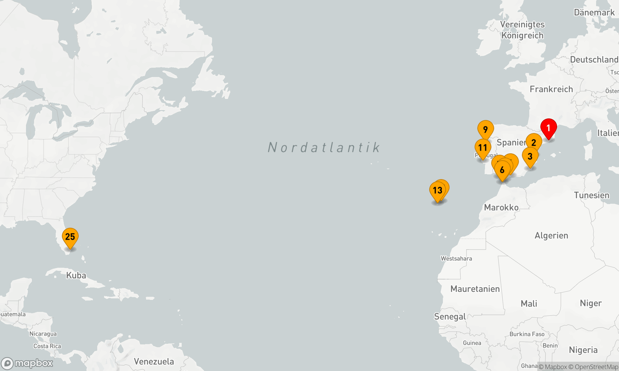 MEDITERRANE JUWELEN & ATLANTIKÜBERQUERUNG