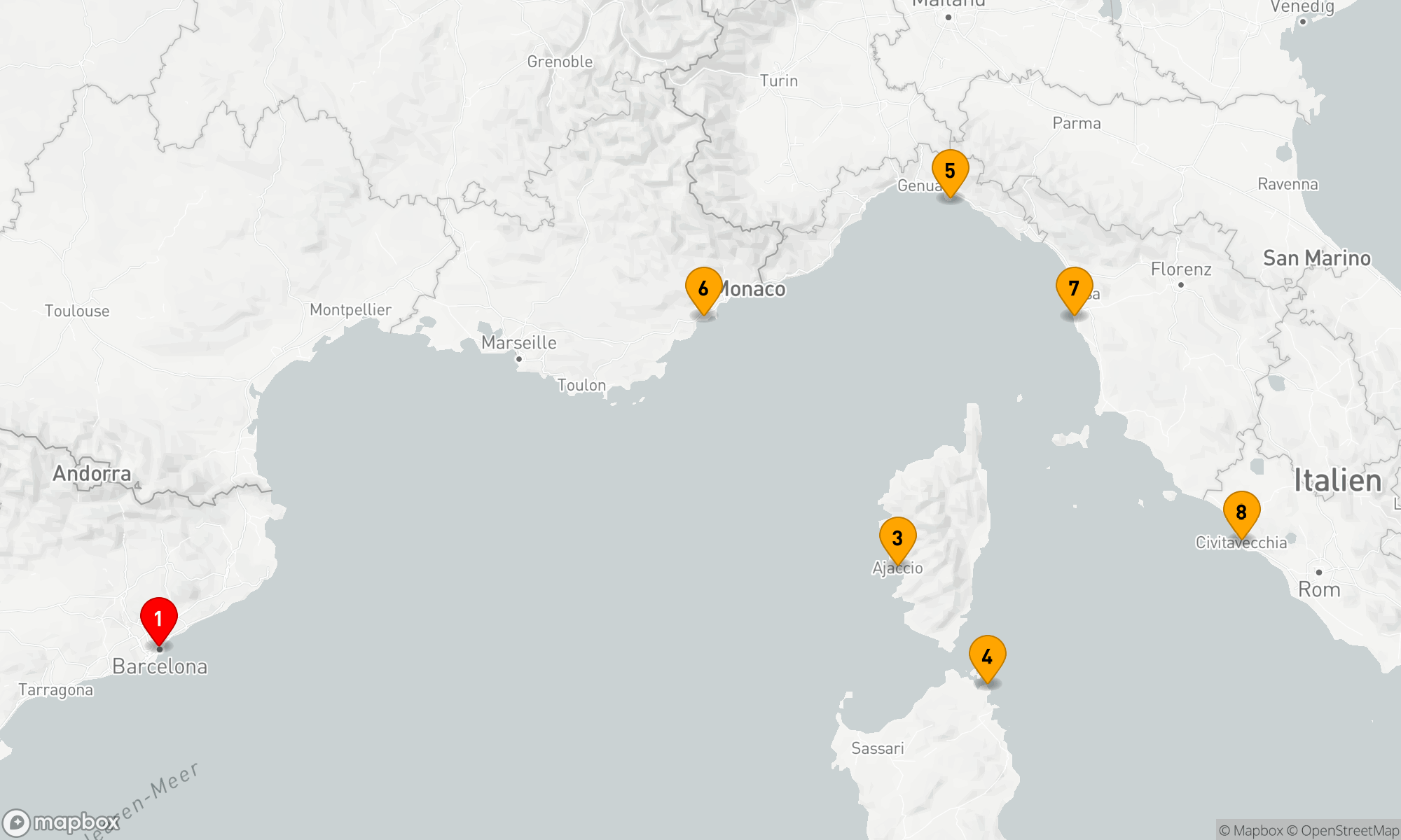 Mittelmeerzauber und Küstenjuwelen Tour