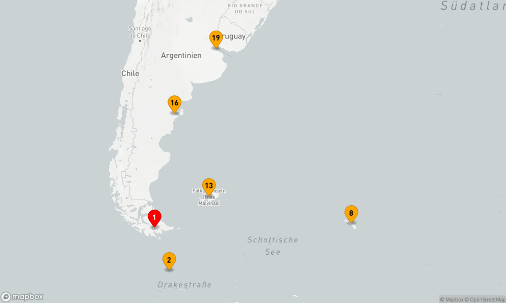Abenteuer durch das Südpolarmeer bis zur Halbinsel Valdés