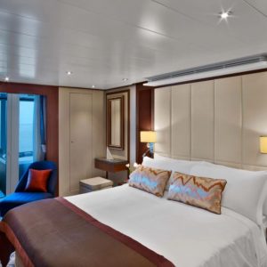 Seabourn Encore - Wintergarden Suite Schlafbereich