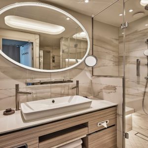 Silver Endeavor Kabinen Veranda Suite Bad